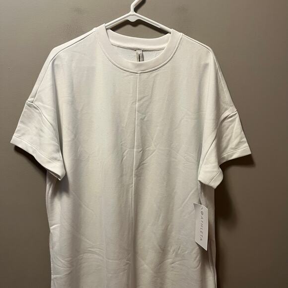 Athleta Sedona Sweatshirt‎ Dress Size Large White New - Picture 2 of 7